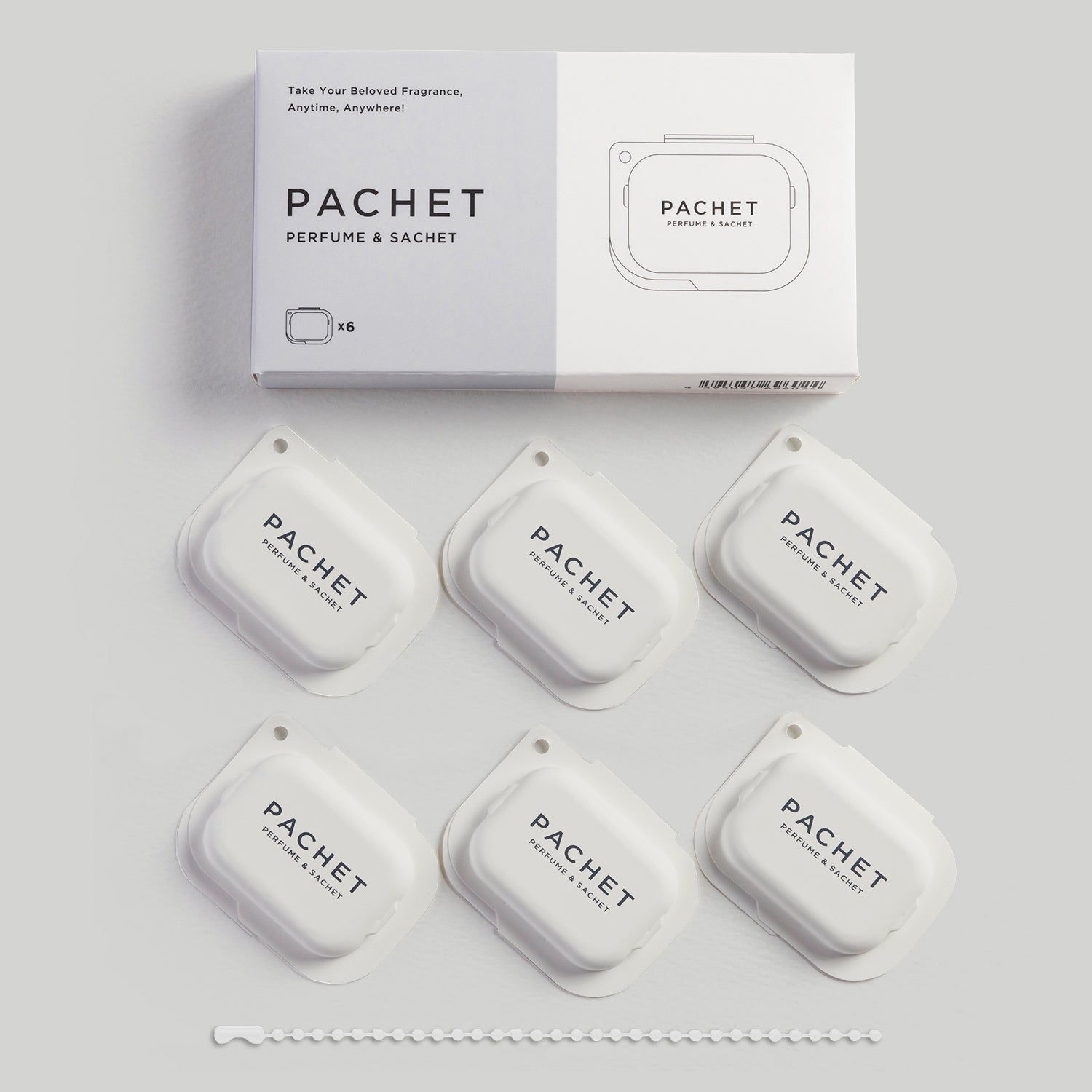 練り香水タブレット】PACHET #WHITE - 6pcs